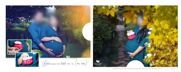 maternity photoshoot album design 2023