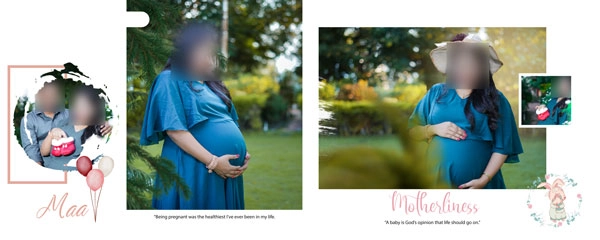 maternity photoshoot album design 2023