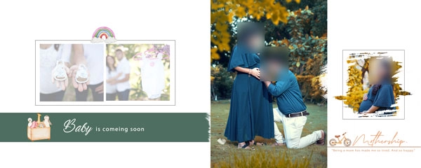 maternity photoshoot album design 2023