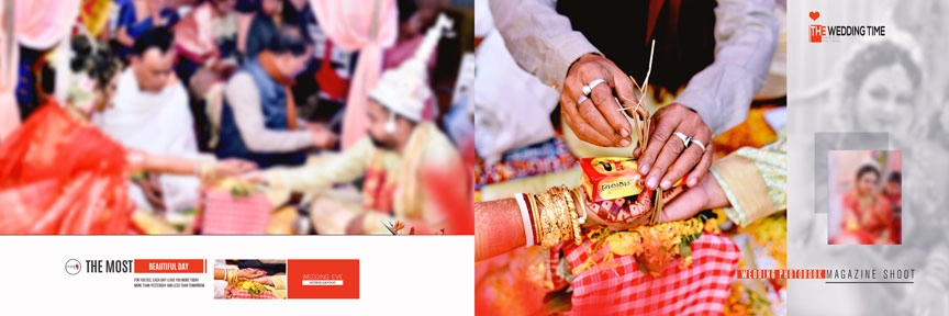 wedding save the date album psd 2024