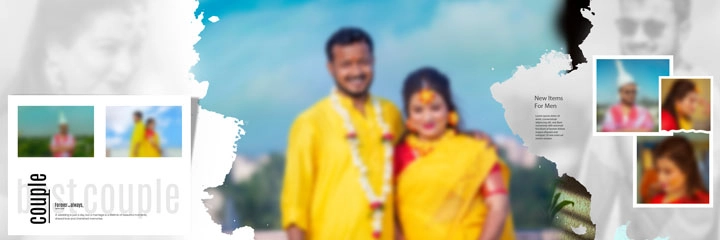 wedding save the date album psd 2024