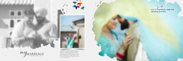 wedding save the date album psd 2024