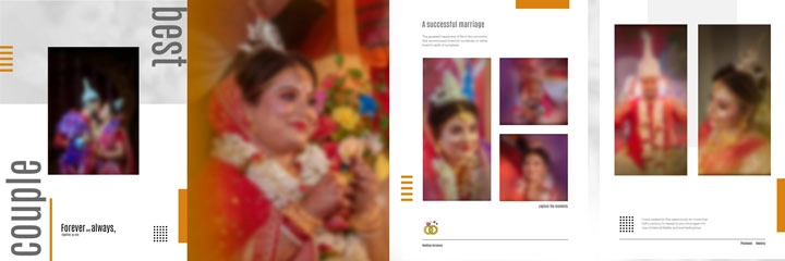 wedding save the date album psd 2024
