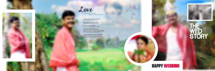 wedding save the date album psd 2024