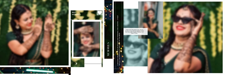 wedding save the date album psd 2024