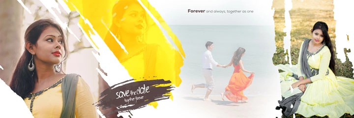wedding save the date album psd 2024