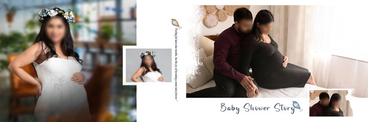 maternity photoshoot album design