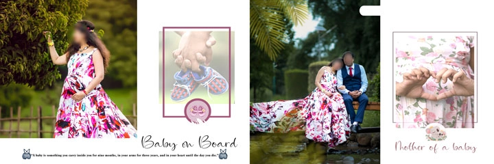 maternity photoshoot album design