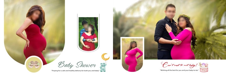 maternity photoshoot album design