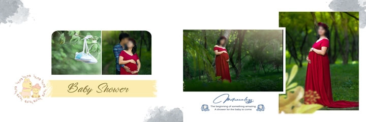 maternity photoshoot album design