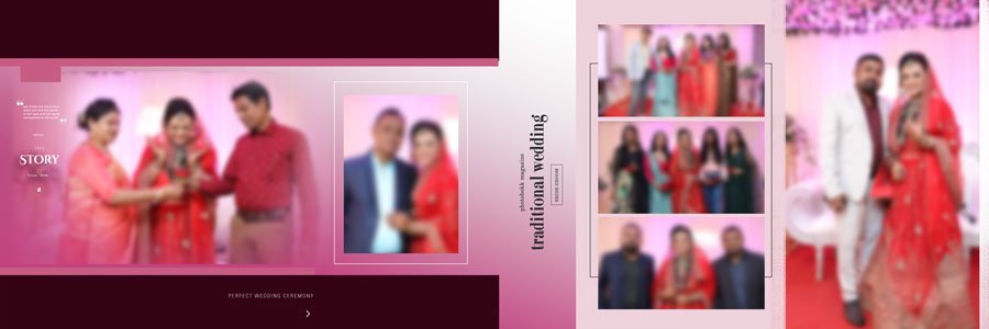 new 2024 wedding album psd