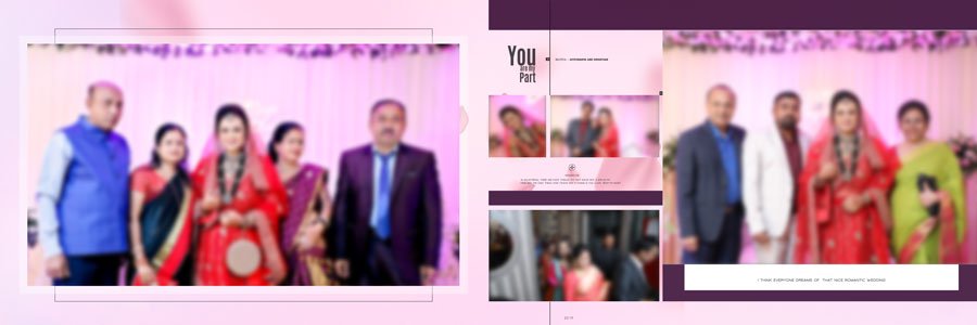 new 2024 wedding album psd