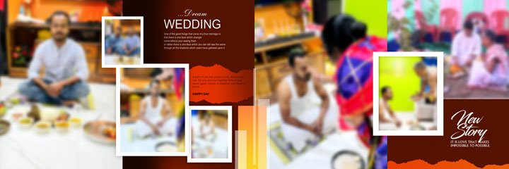 new 2024 wedding album psd