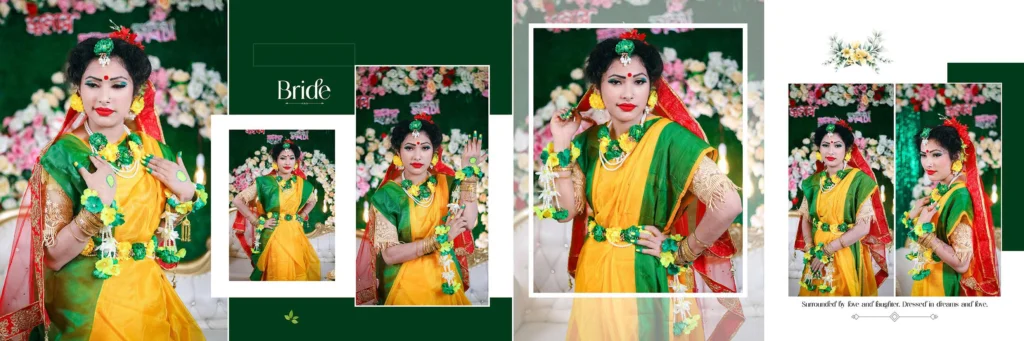 Creating a Stunning Bride and Groom Portrait Photo Album in PSD